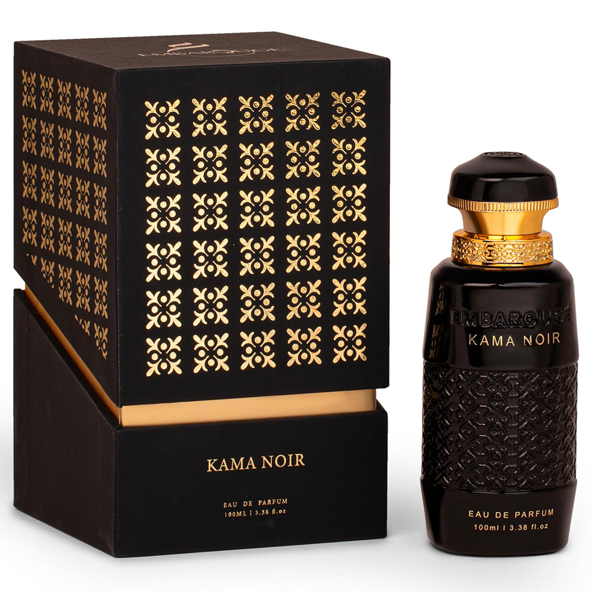 EMBAROUGE front bottle view highlighting sleek design and elegant presence