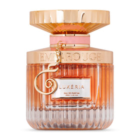 EMBAROUGE LUXERIA on a dressing table in evening setting inspiring glamorous wear