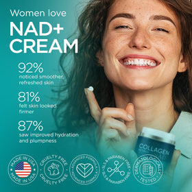 Ember Cloud cream on fingers showing spreadability and quick absorption benefit