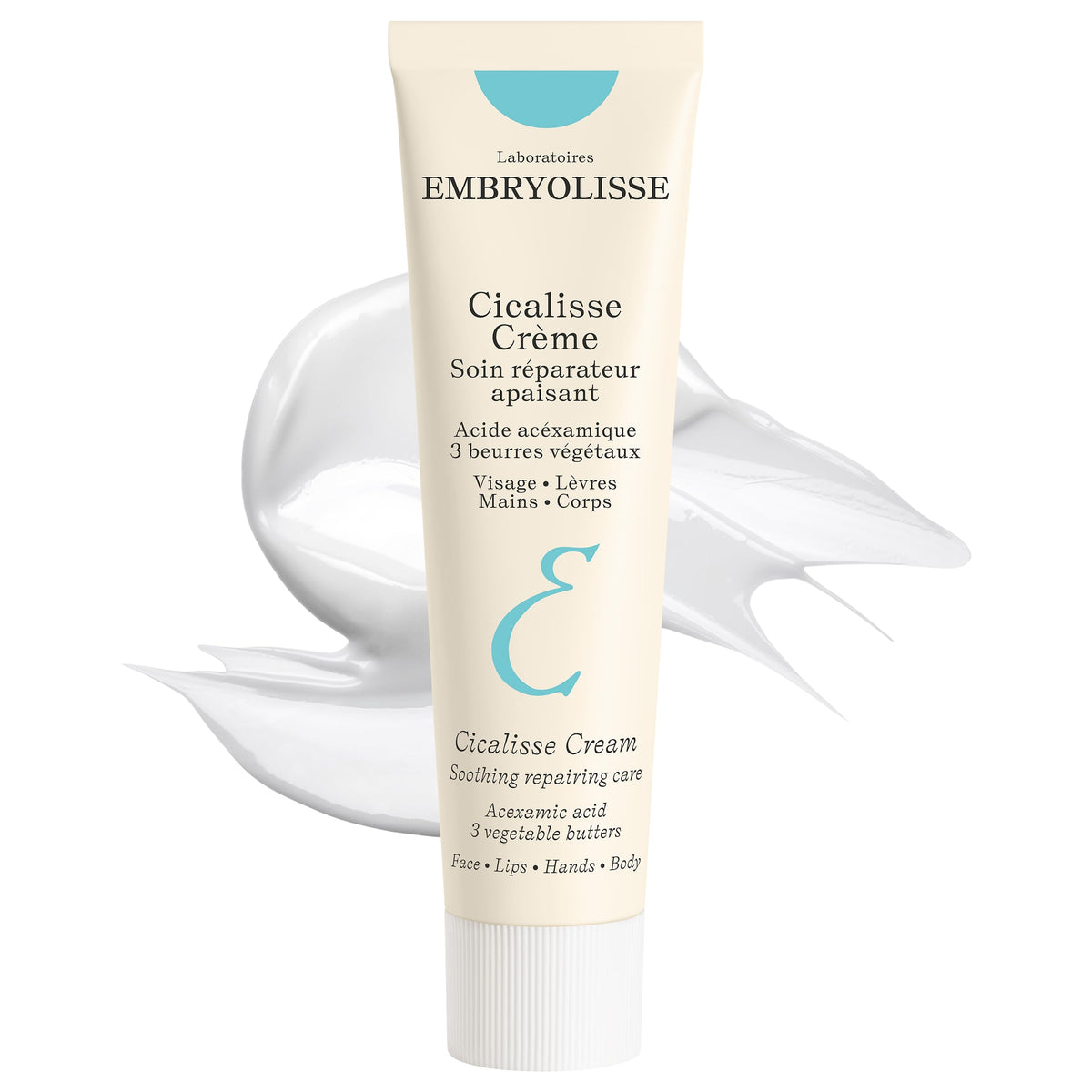 Embryolisse Cicalisse front tube view showing packaging and recyclable aluminum benefit