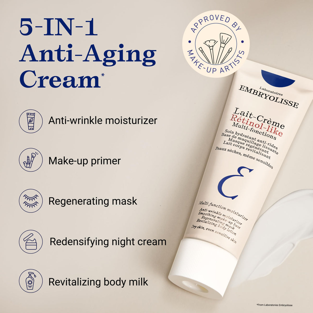 Embryolisse cream on bedside table suggesting nightly nourishment and comforting ritual