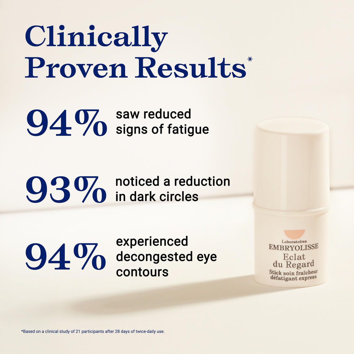 Embryolisse in hand for size comparison highlighting travel-friendly convenience benefit