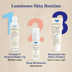 Embryolisse in a bright bathroom scene showing everyday skincare routine benefit