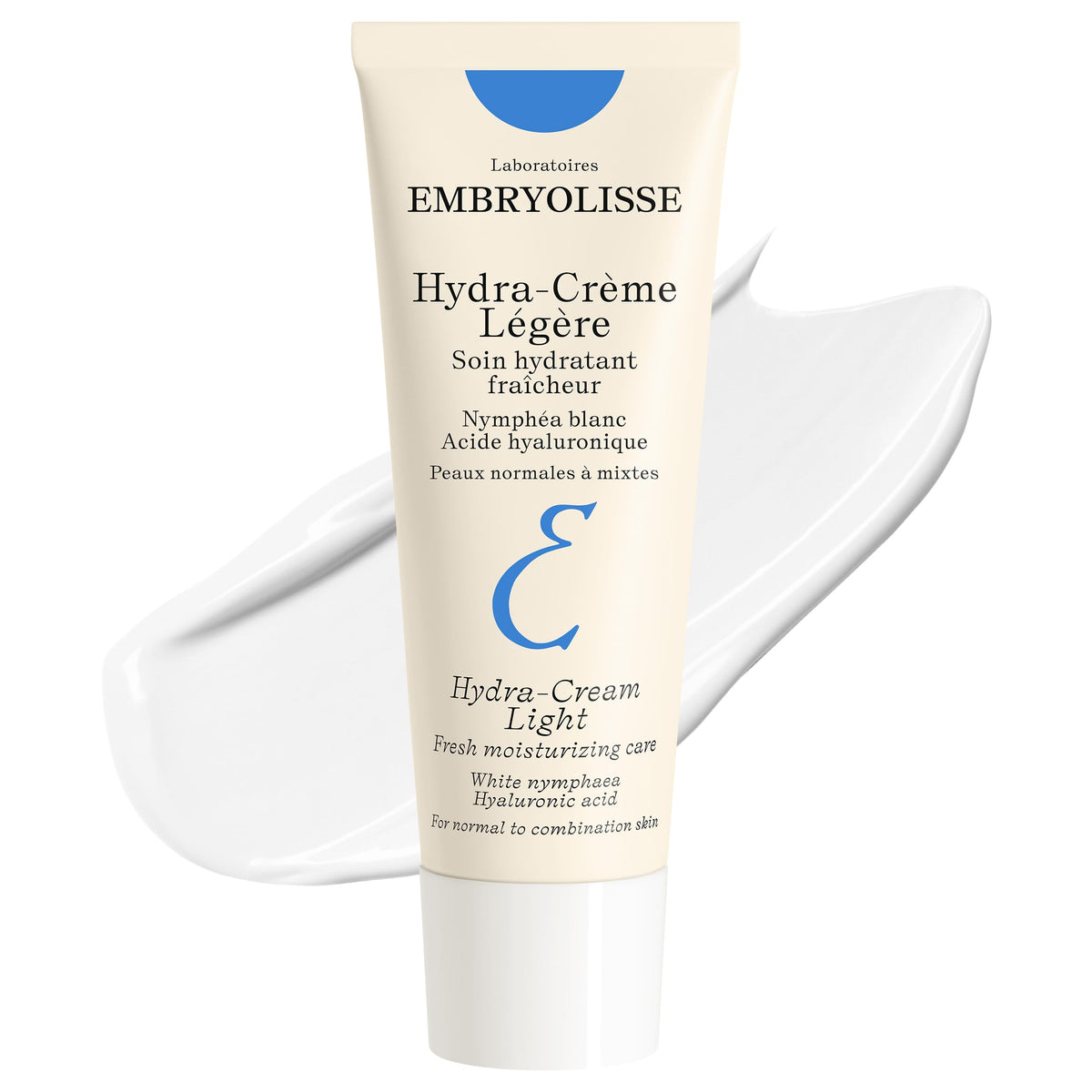 Embryolisse front tube view showing compact recyclable packaging and travel convenience