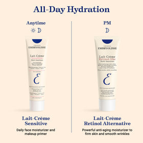 Embryolisse placed on bath shelf in lifestyle scene for everyday use