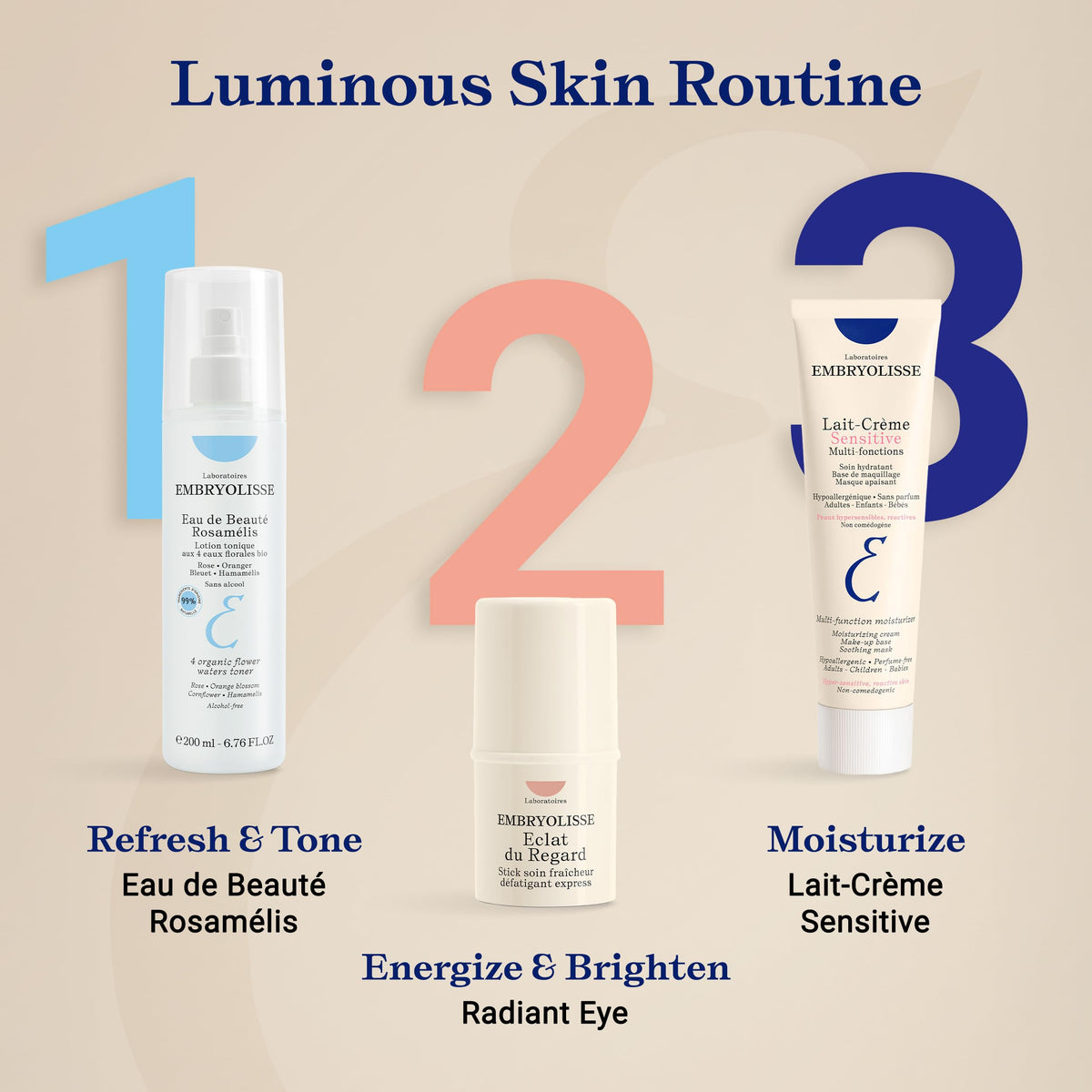 Embryolisse aluminum recyclable tube emphasizing eco-conscious packaging