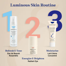 Embryolisse tube in a travel pouch lifestyle shot showcasing on-the-go hydration