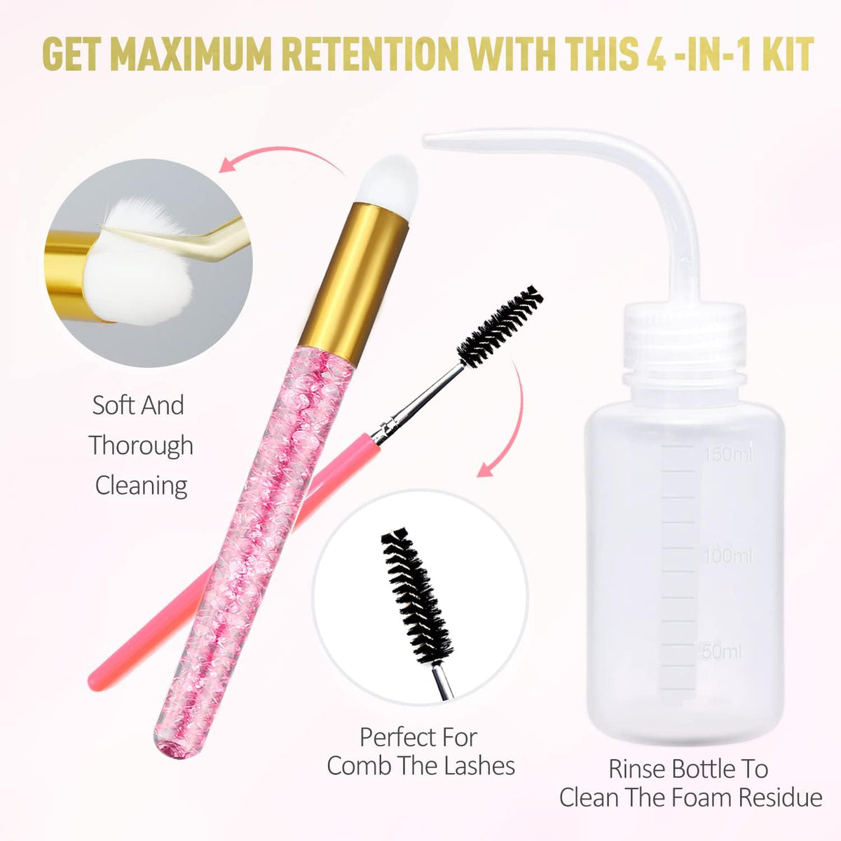 EMEDA kit displayed in bathroom setting, convenient salon-quality at home