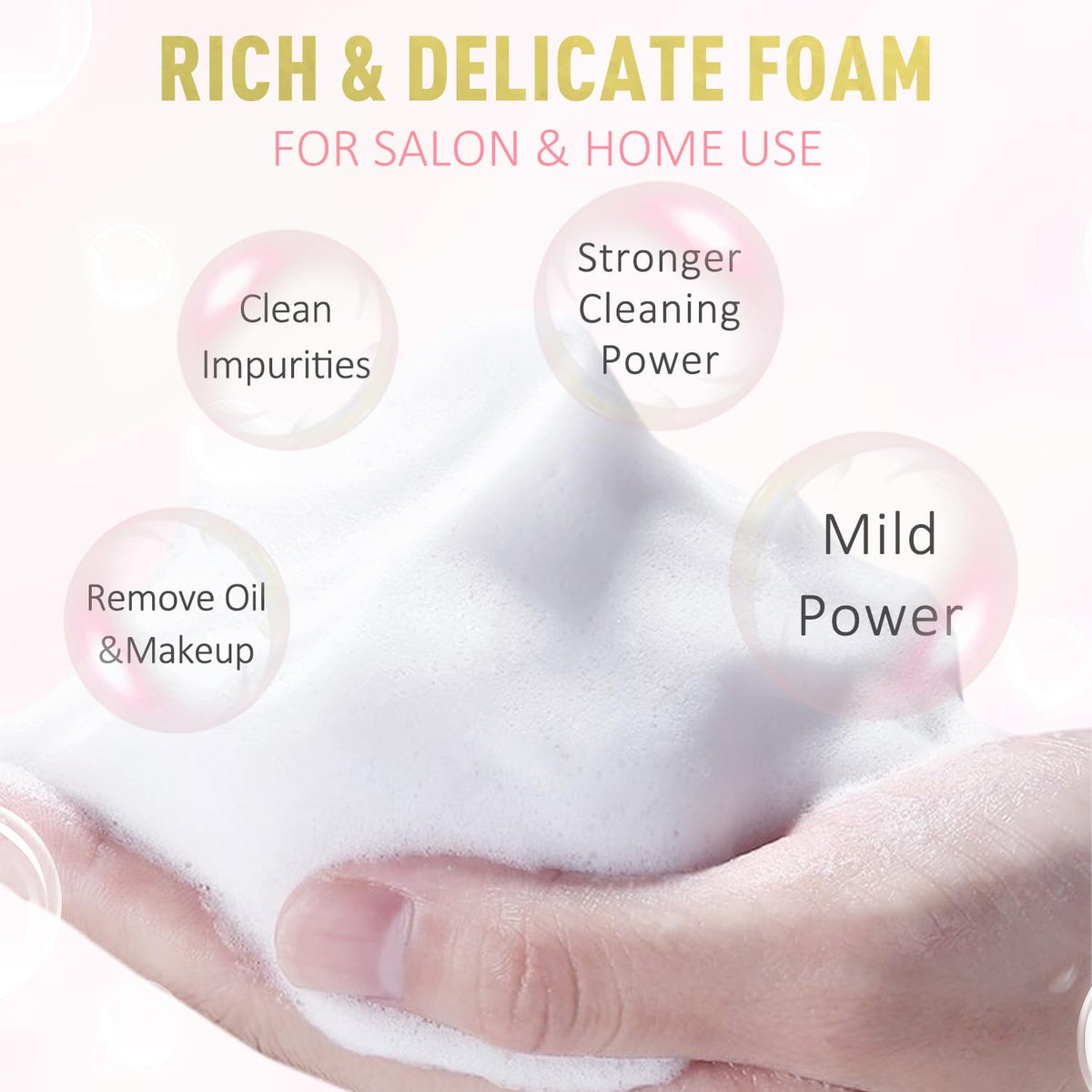 EMEDA soft-head lash brush with crystal handle for precise, gentle cleaning
