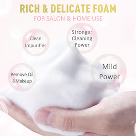 EMEDA soft-head lash brush with crystal handle for precise, gentle cleaning