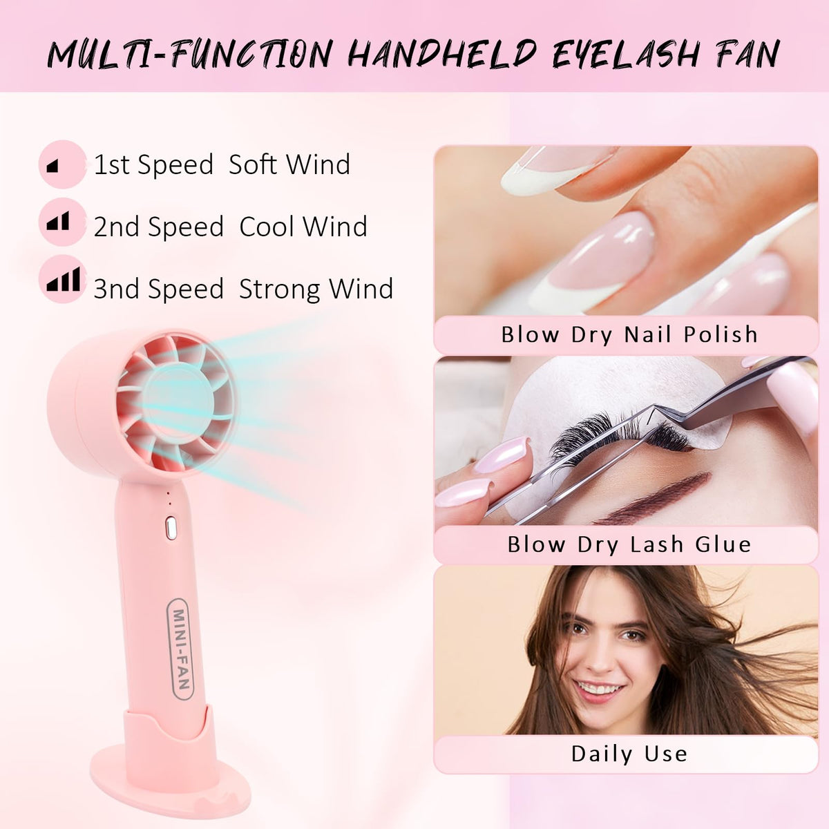 EMEDA kit next to a credit card for scale to show compact, portable lash-care convenience