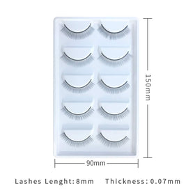 EMEDA lashes beside tweezers for scale and precise placement practice
