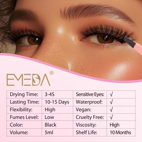 EMEDA glue texture close-up, demonstrates low-fume smooth consistency