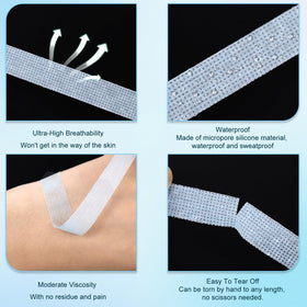 EMEDA close-up of microporous silicone texture highlighting breathability benefit