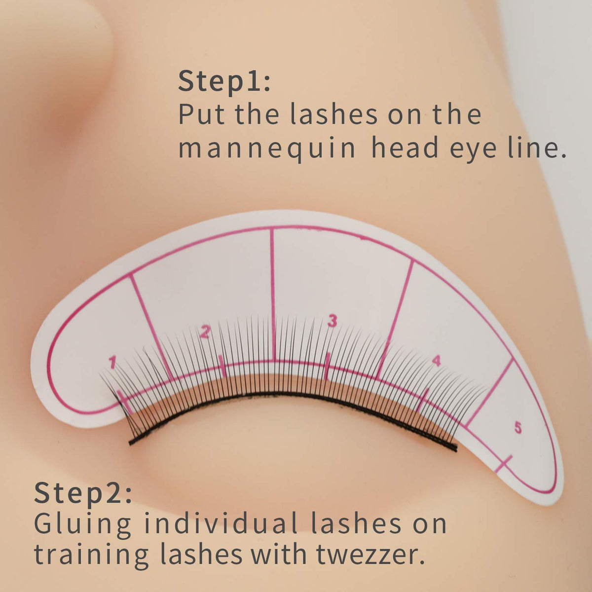 EMEDA under-eye stickers and numbering pads for organized training