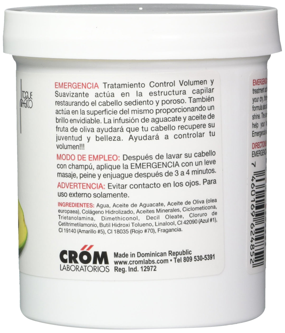 Emergencia close-up texture of mask on hand demonstrating creamy consistency and smoothing action