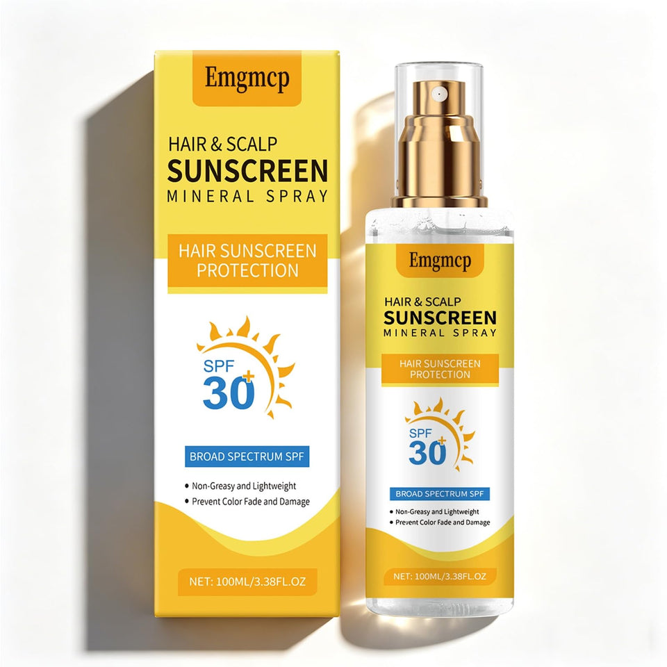 Emgmcp front packaging showing SPF 30 protection and lightweight benefit