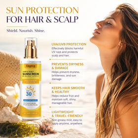 Emgmcp coconut oil texture on strands for moisturized, protected hair