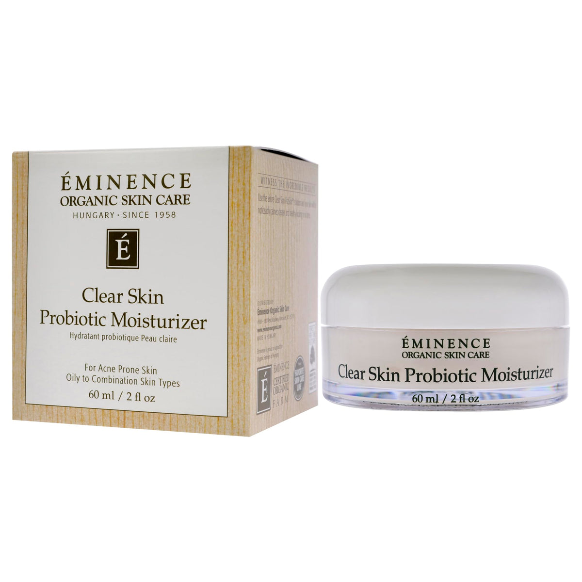 Eminence moisturizer on bathroom counter illustrating daily skincare routine benefit