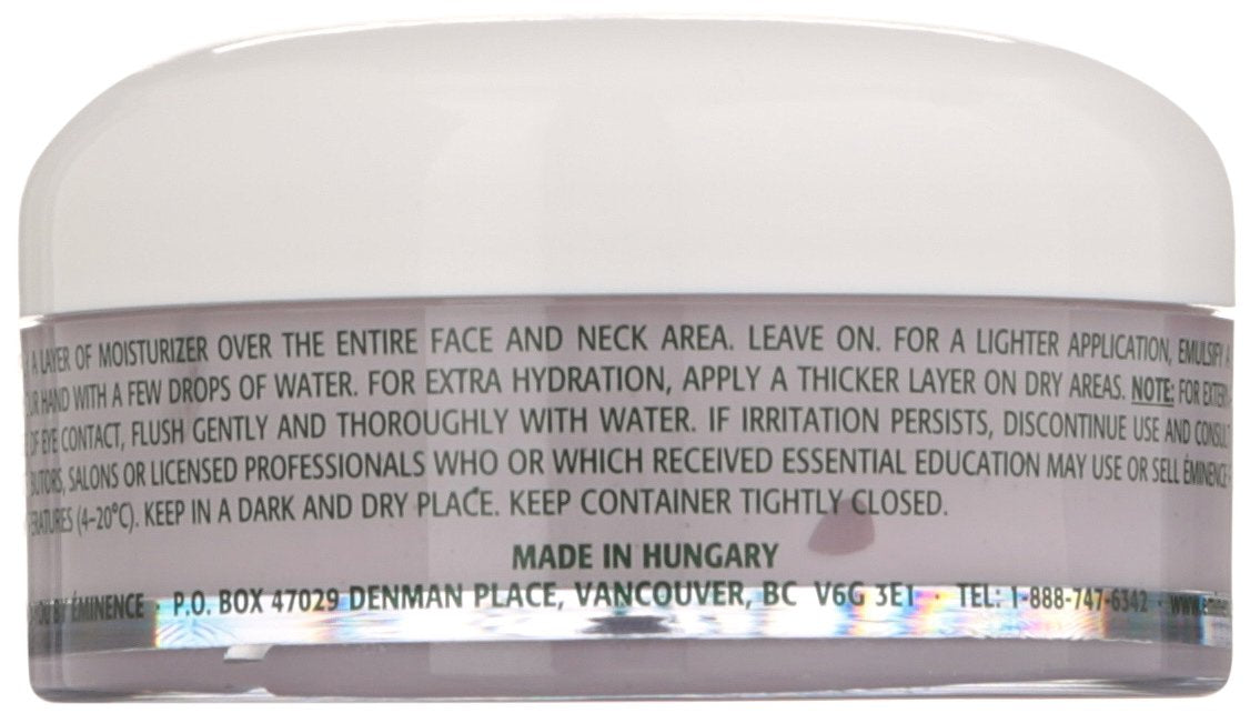 Eminence close-up cream texture illustrating rich hydration and smoothing effect