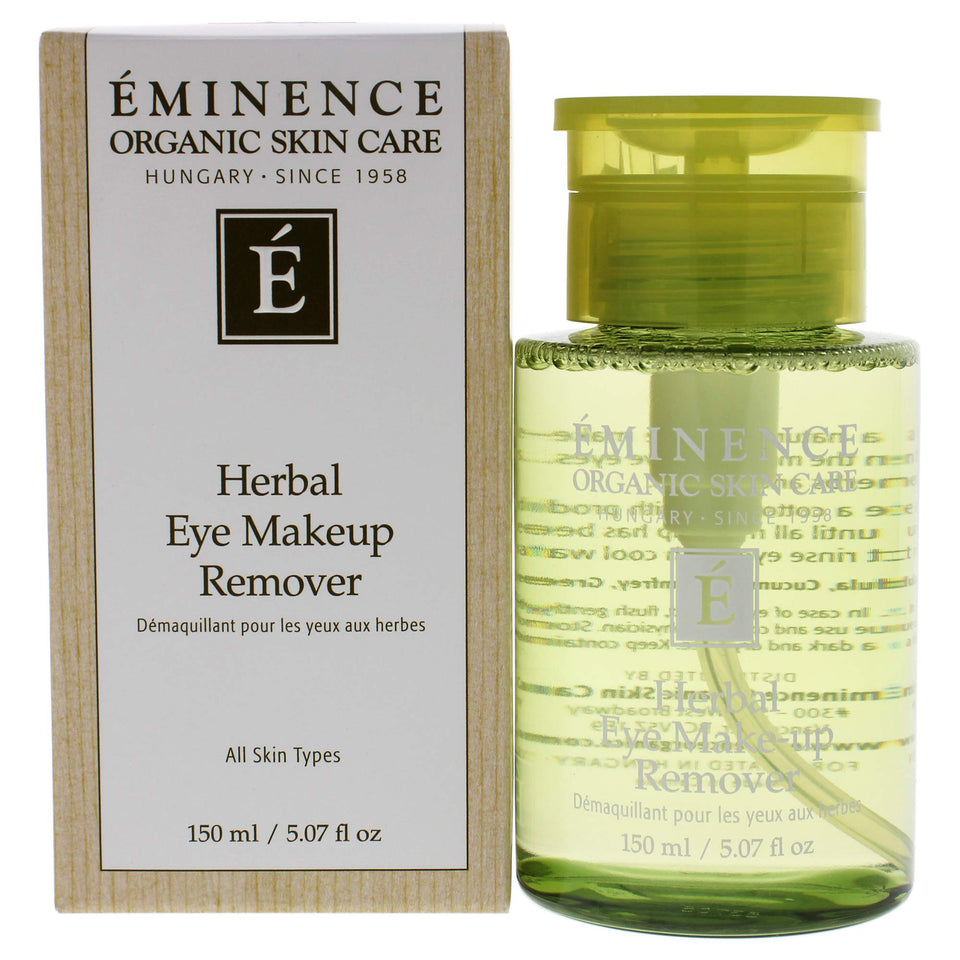 ÉMINENCE bottle front view showing label and size, gentle remover for sensitive eyes