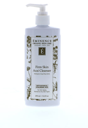 Eminence in a bathroom vanity setting, conveying daily routine and visible hydration benefit