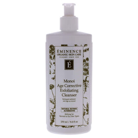 Eminence Monoi cleanser front packaging showing 8.4 oz tube and branding, clear ingredient benefit