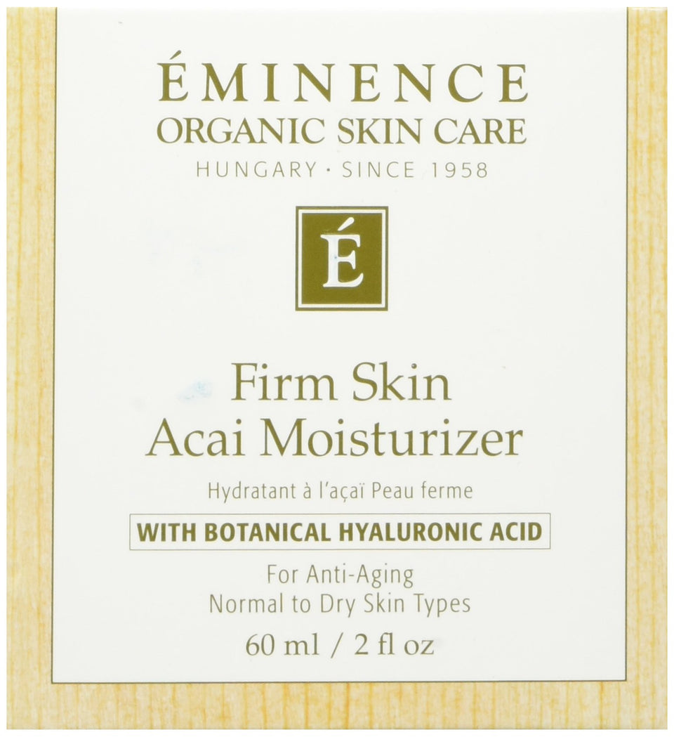 Eminence front jar view showing product label and nourishing acai benefits