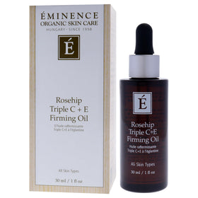 Close-up rosehips and botanicals highlighting Eminence natural ingredient benefit