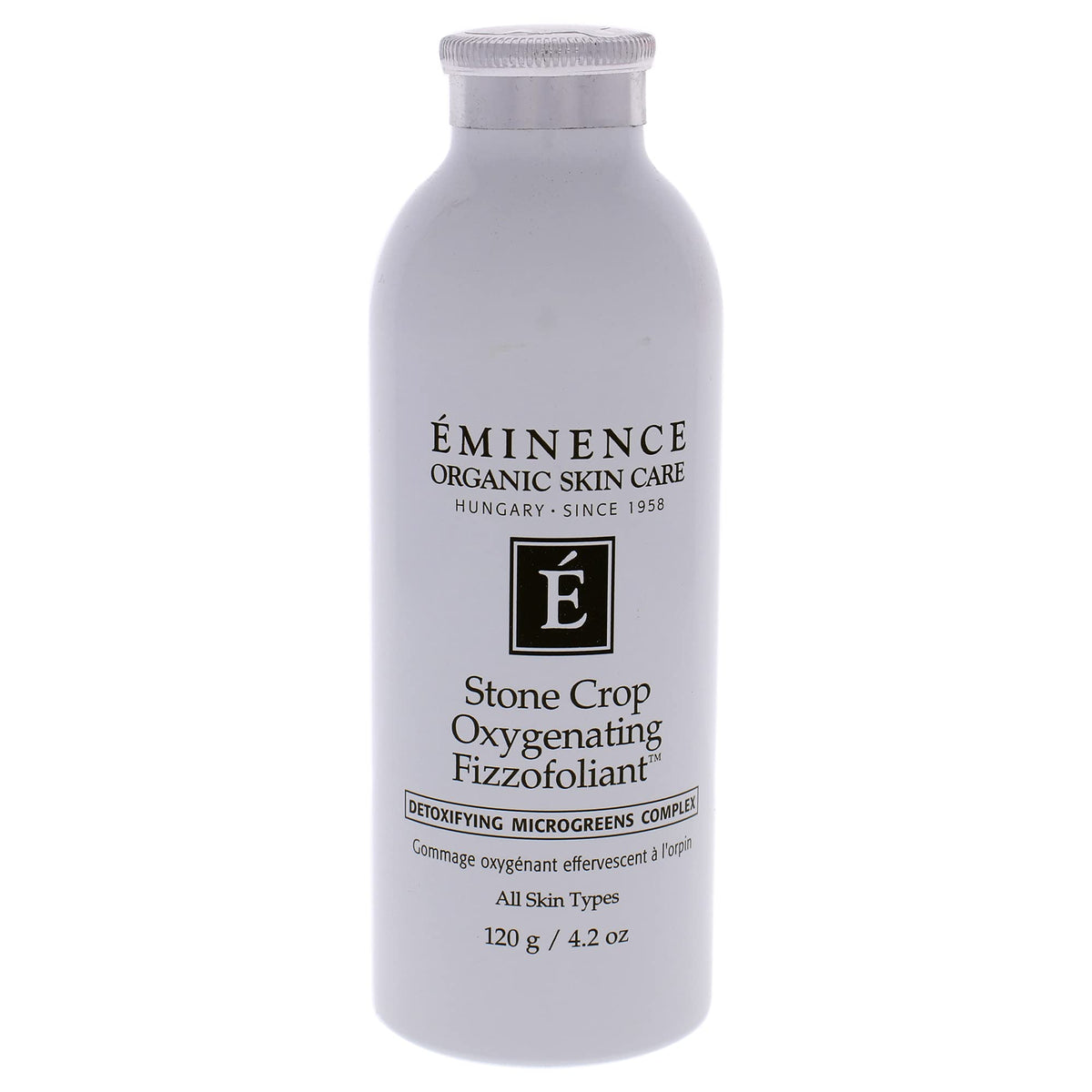 Eminence close-up of powder texture highlighting natural botanicals