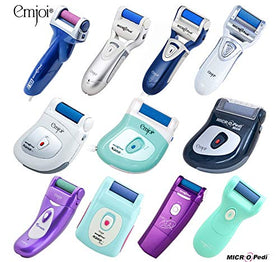 Hand holding Emjoi rollers to show size and easy replacement benefit