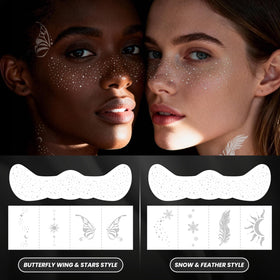 EMOME application on cheek demonstrating quick press-on placement