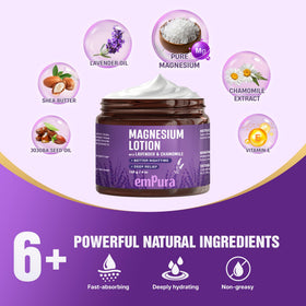 EMPURA ingredient label, transparent magnesium and botanical blend