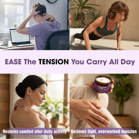EMPURA rubbed on calf, targeted comfort for tired legs