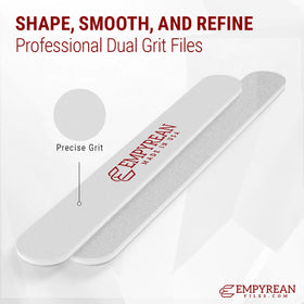 Empyrean file side profile revealing cushioned core for comfortable grip and bend resistance