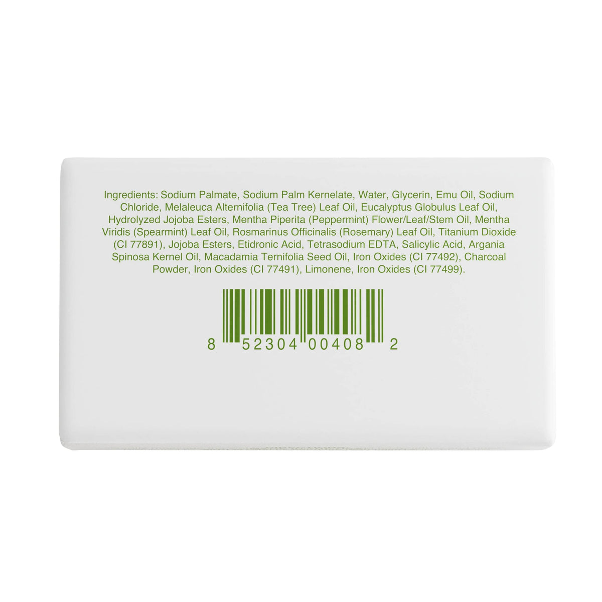 emuaid ingredients label detail, communicates botanical and emu oil benefits
