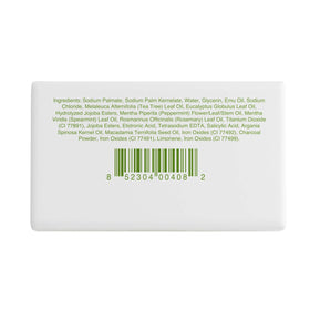 emuaid ingredients label detail, communicates botanical and emu oil benefits