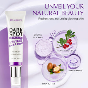 EnaSkin cream texture close-up showing smooth consistency that absorbs quickly