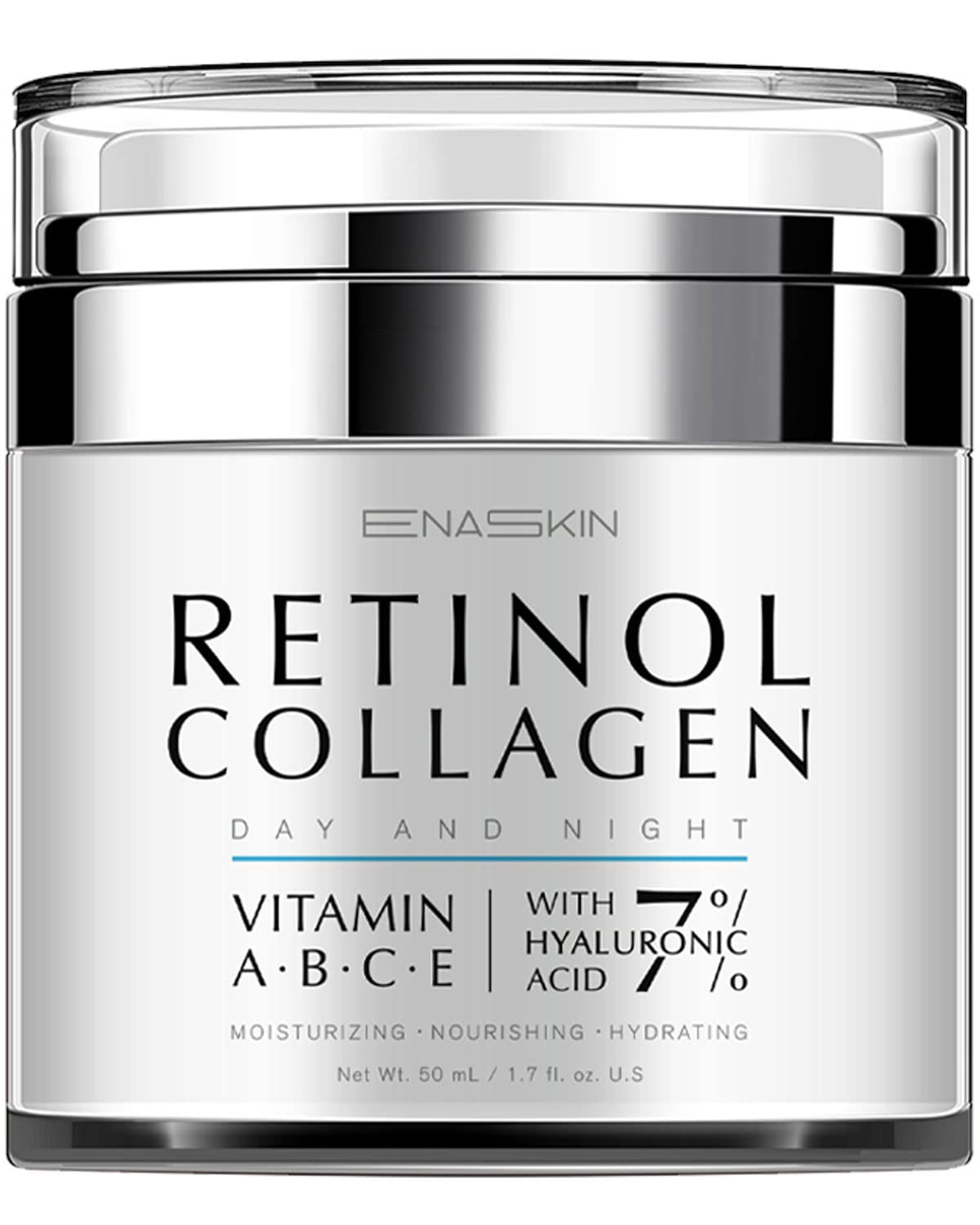 EnaSkin front jar showing retinol cream for firming benefit