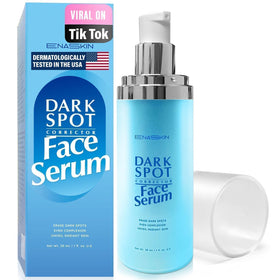 EnaSkin front packaging showing the serum bottle and branding benefit clarity
