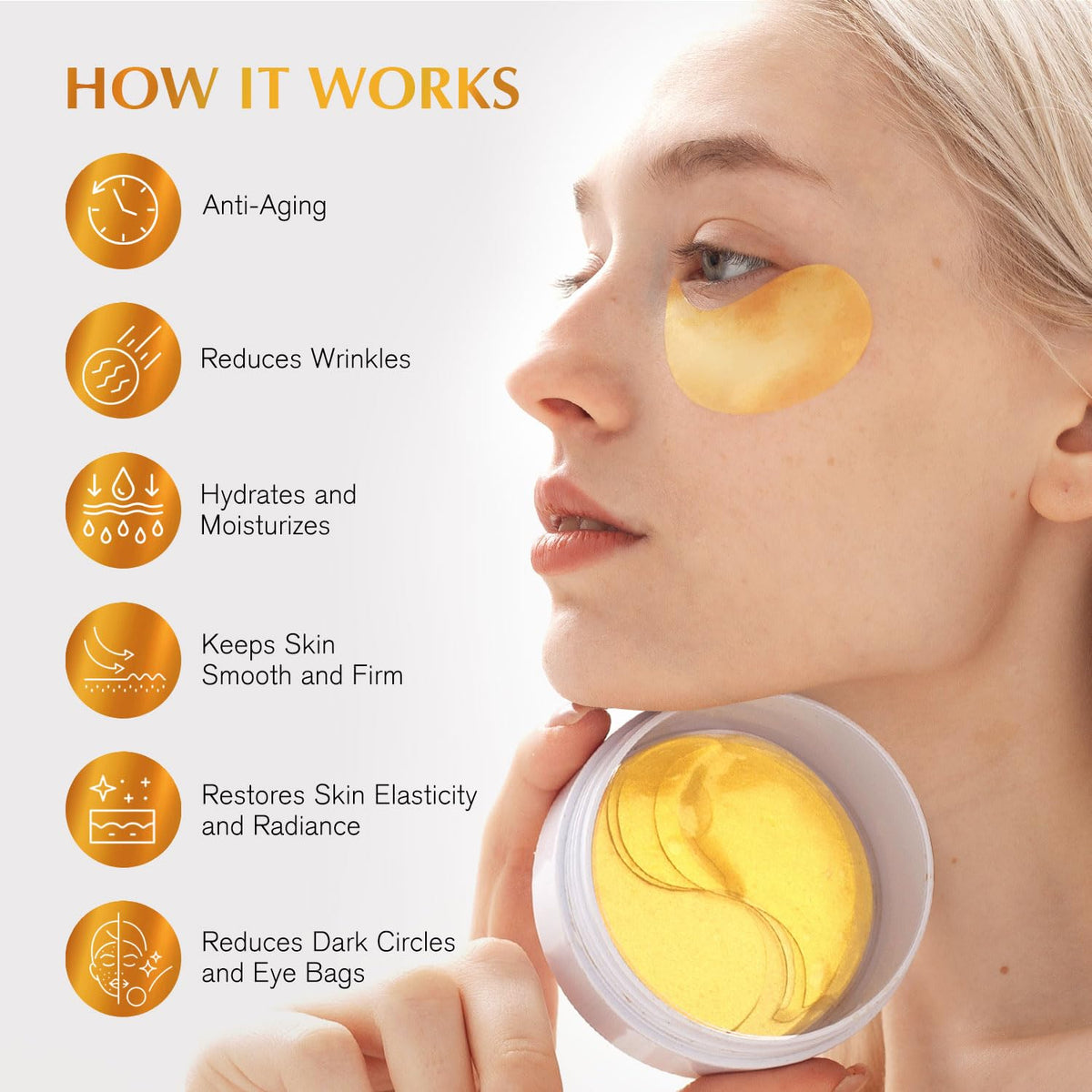 Enaskin Naturals before and after under-eye showing visible refresh benefit