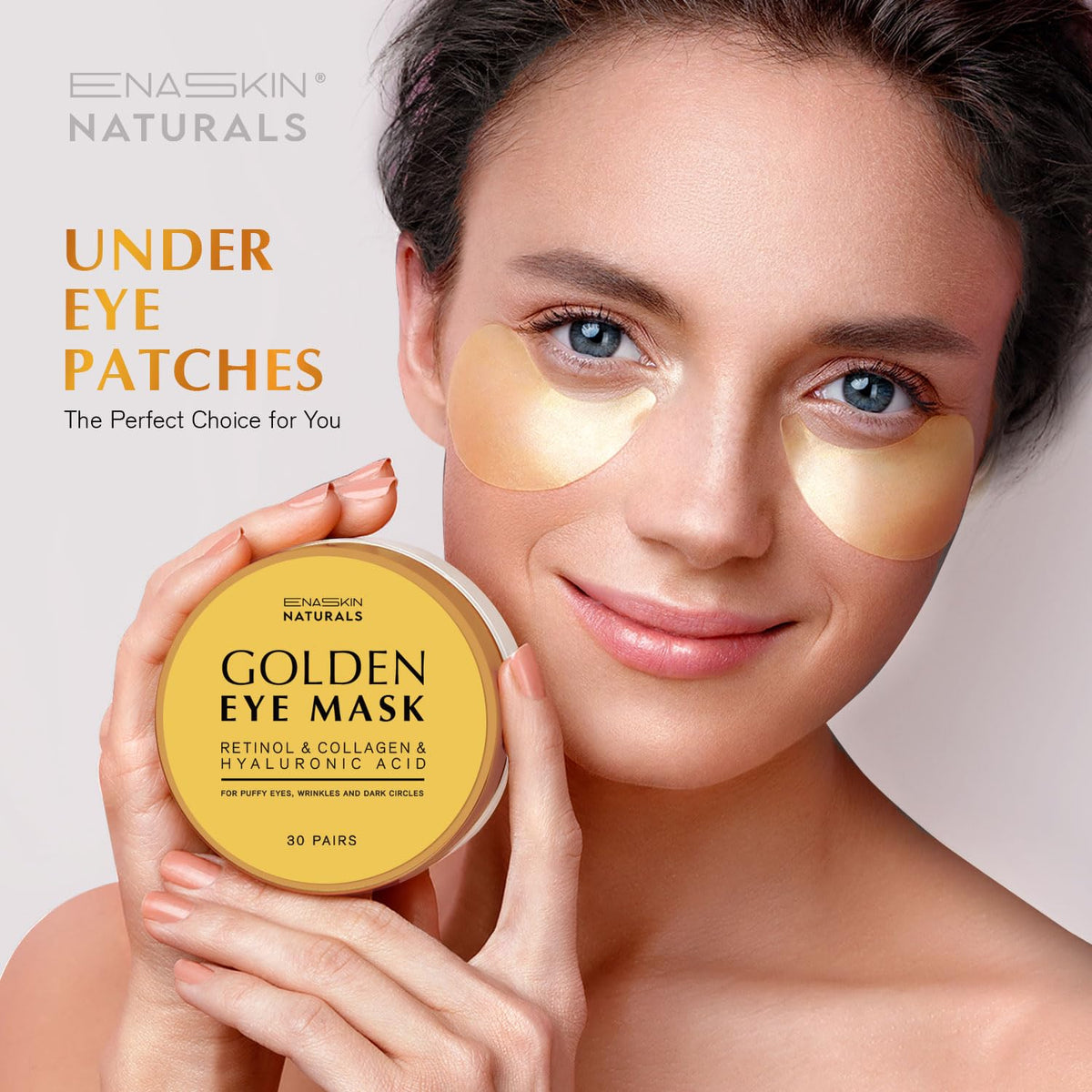 Enaskin Naturals lifestyle bathroom routine scene showing instant pick-me-up benefit