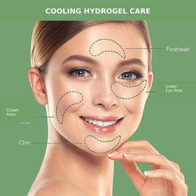 Enaskin Naturals patch texture close-up highlighting cooling hydrogel