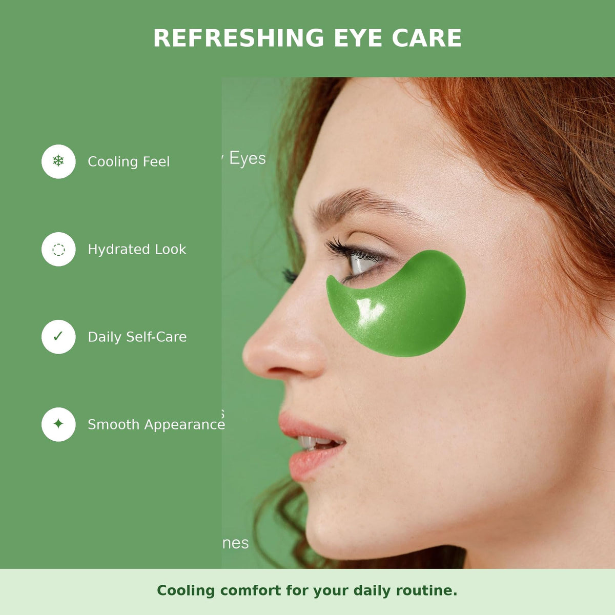 Enaskin Naturals patch in use on a woman demonstrating refreshed look