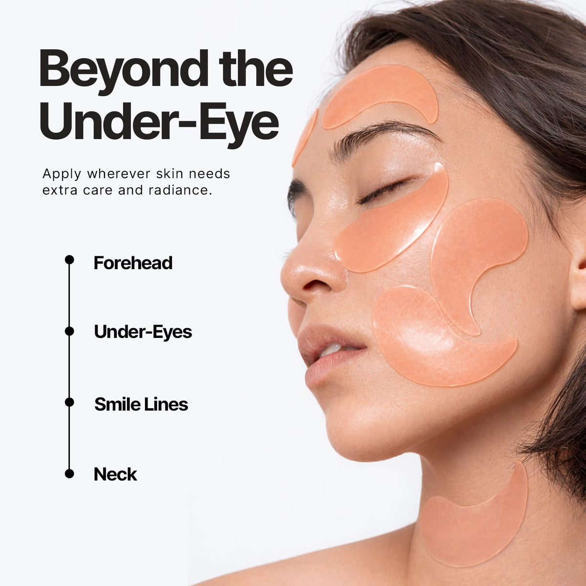 Enaskin Naturals patch applied to smile line area for targeted smoothing