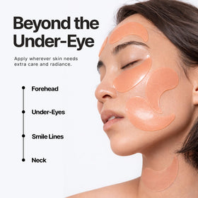 Enaskin Naturals patch applied to smile line area for targeted smoothing