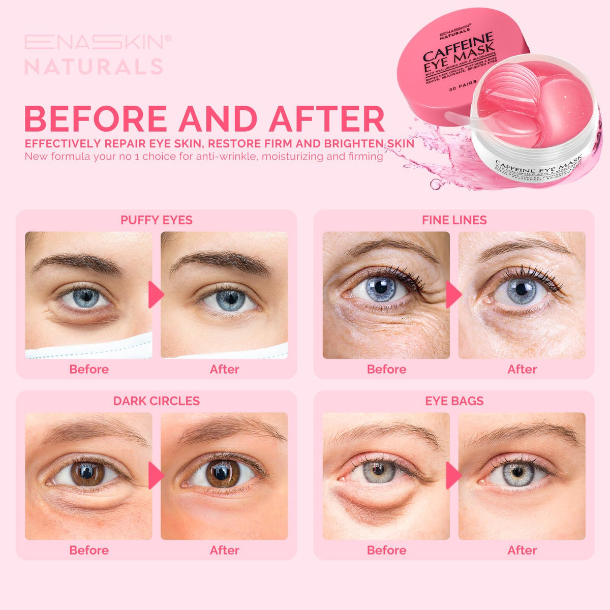 Enaskin Naturals patch close-up texture highlighting cooling hydrogel benefit