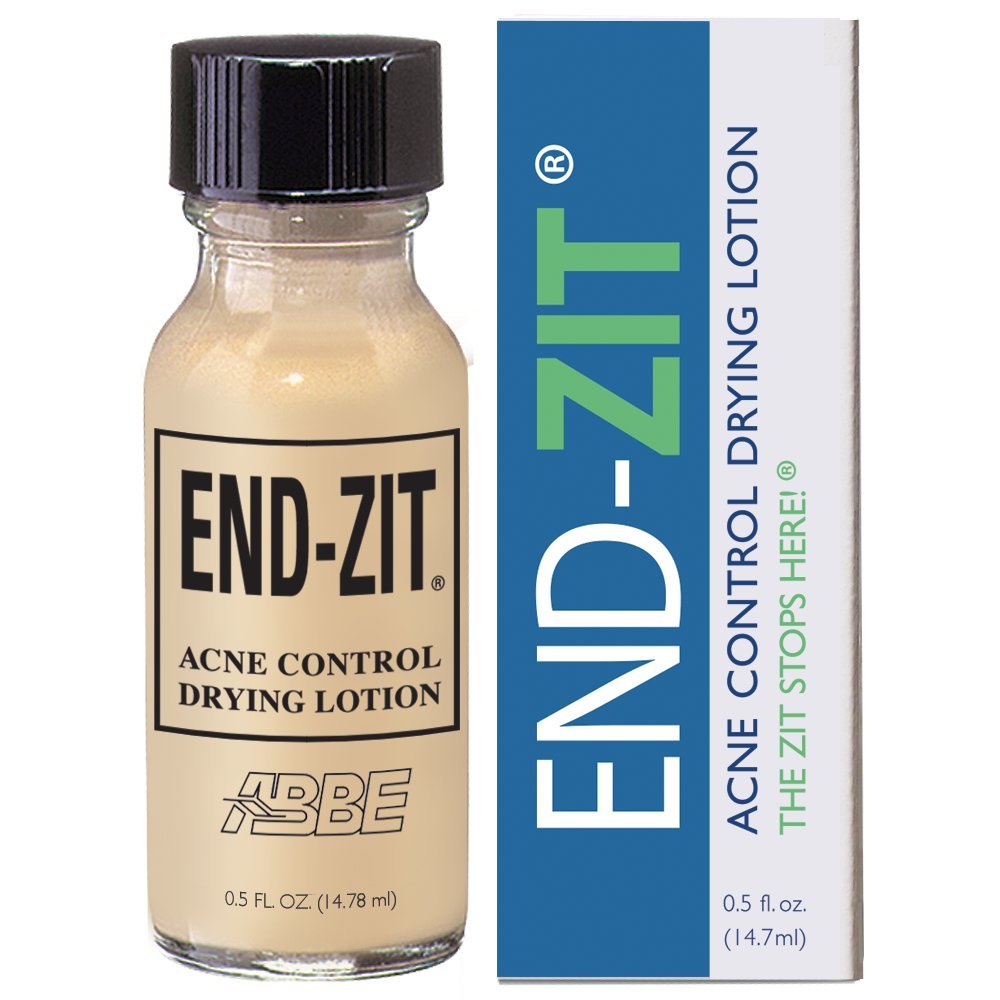 End-zit front packaging showing bottle and label, clear benefits visible