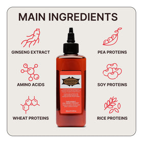 Endoten Control application on scalp showing targeted use and even distribution