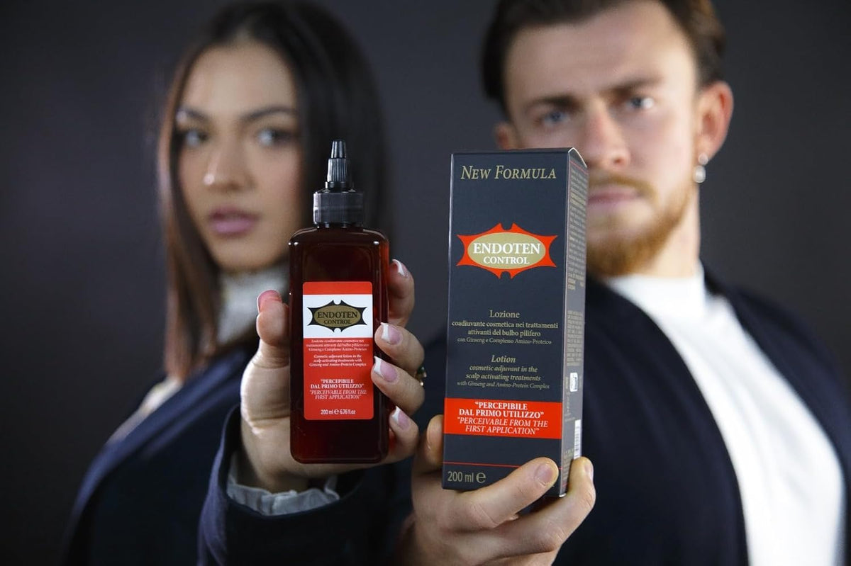 Endoten Control on a bathroom shelf lifestyle shot promoting daily routine integration